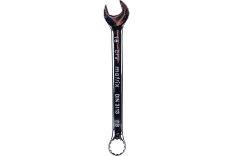 Купить Ключ комбинированный 18мм CR- V полированный хром MATRIX 15162 фото №4