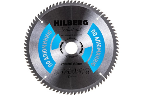 Купить Диск пильный Hilberg Industrial Алюминий 230*30*80 зубьев HILBERG фото №1